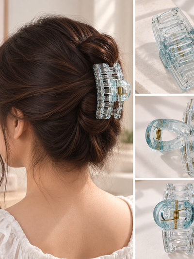 Clear Tint Hair Claw Clip