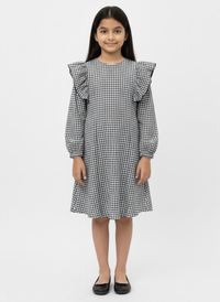 Classic Check Ruffle Dress