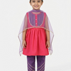 Berry Bloom Pink & Purple Kids' Frock Suit Set