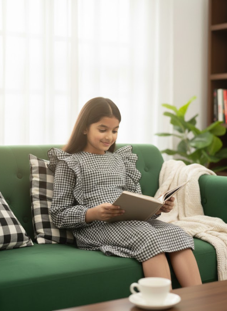 Classic Check Ruffle Dress