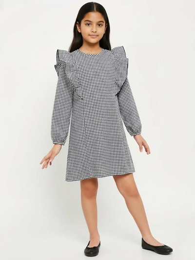 Classic Check Ruffle Dress