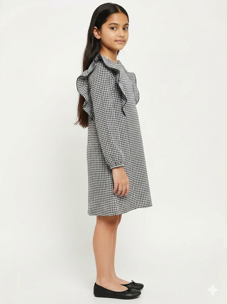 Classic Check Ruffle Dress