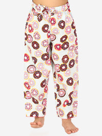 Donut Print Night Suit