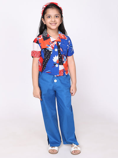 Kim Resort Shirt & Blue Trousers Set