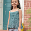 Poppy Green Ruffle Top