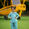 Green Gingham Check Night Suit