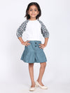 Serena Reglan Jumper & Green Skirt Set