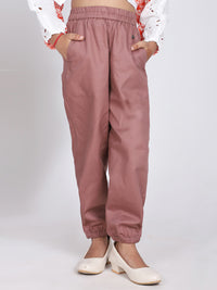 Edna Orange Top & Brown Joggers Set