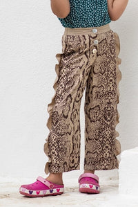 Snake Print Trousers