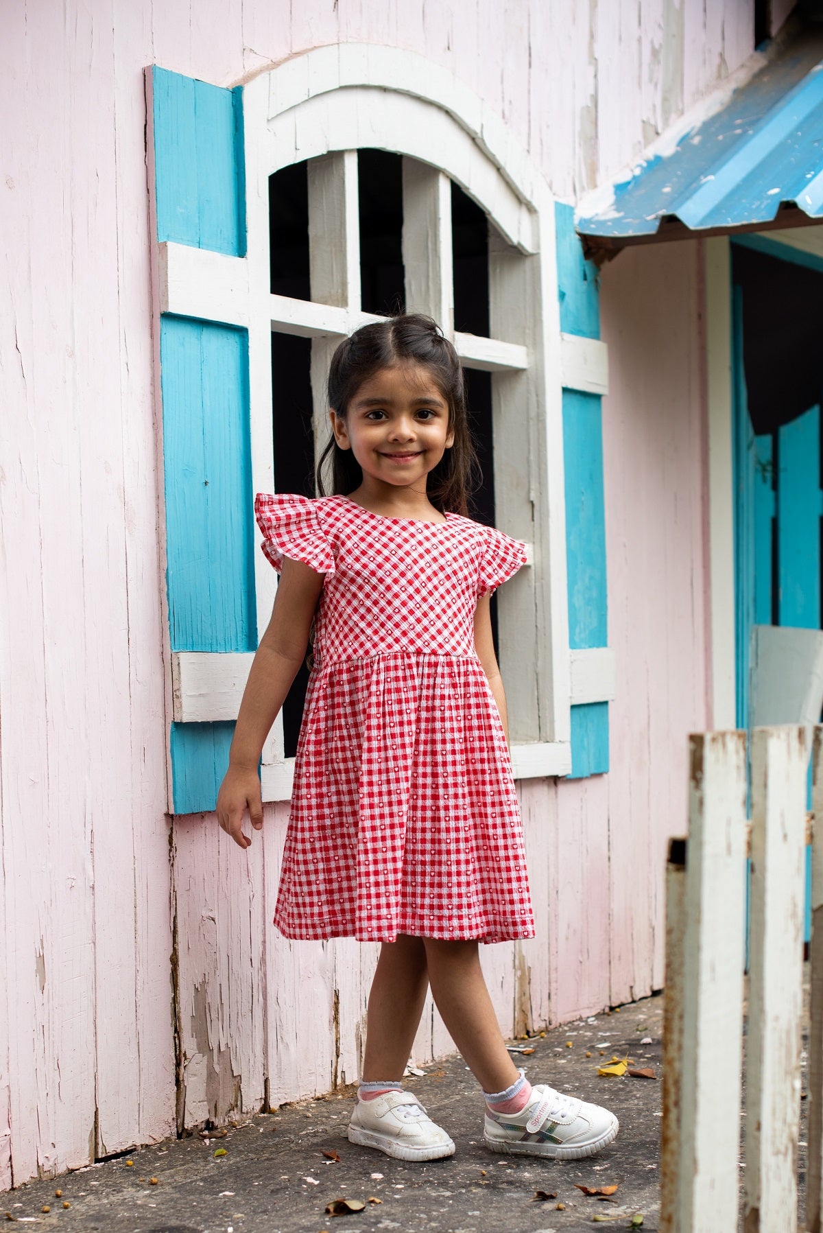 Stella Red Heart Dress | Casual Dress for a Baby Girl