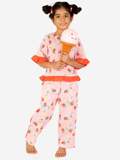 Striped Lemon Night Suit